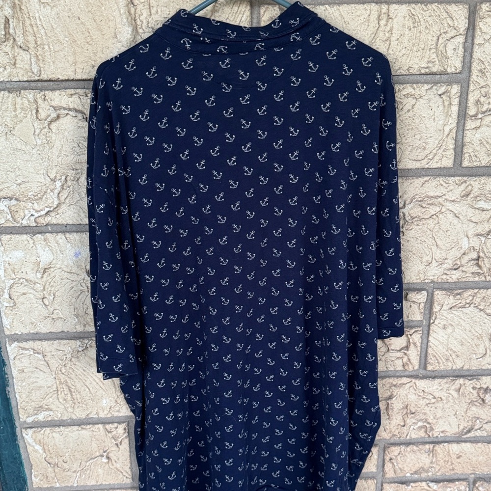 Polo by Ralph Lauren Anchor Print Shirt - Navy Size 3XL - Picture 9 of 9